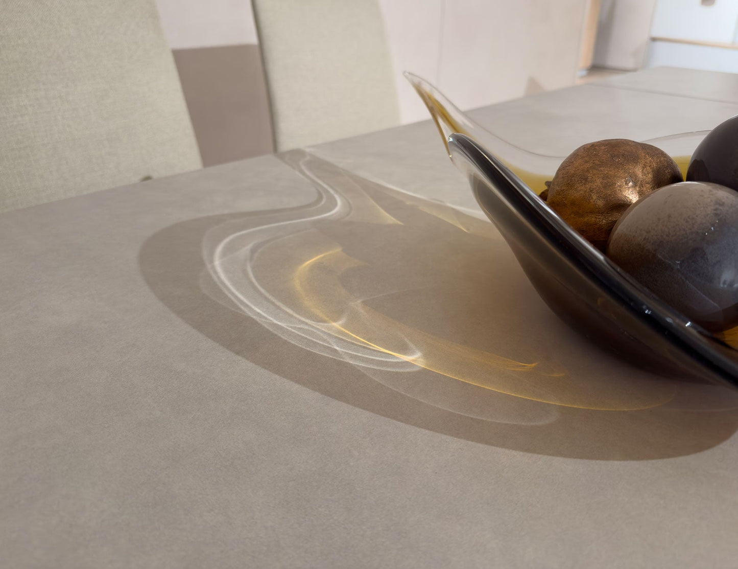 Table à manger extensible en pierre frittée CARMENT