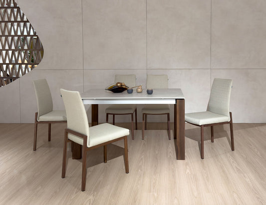 Table à manger extensible en pierre frittée CARMENT