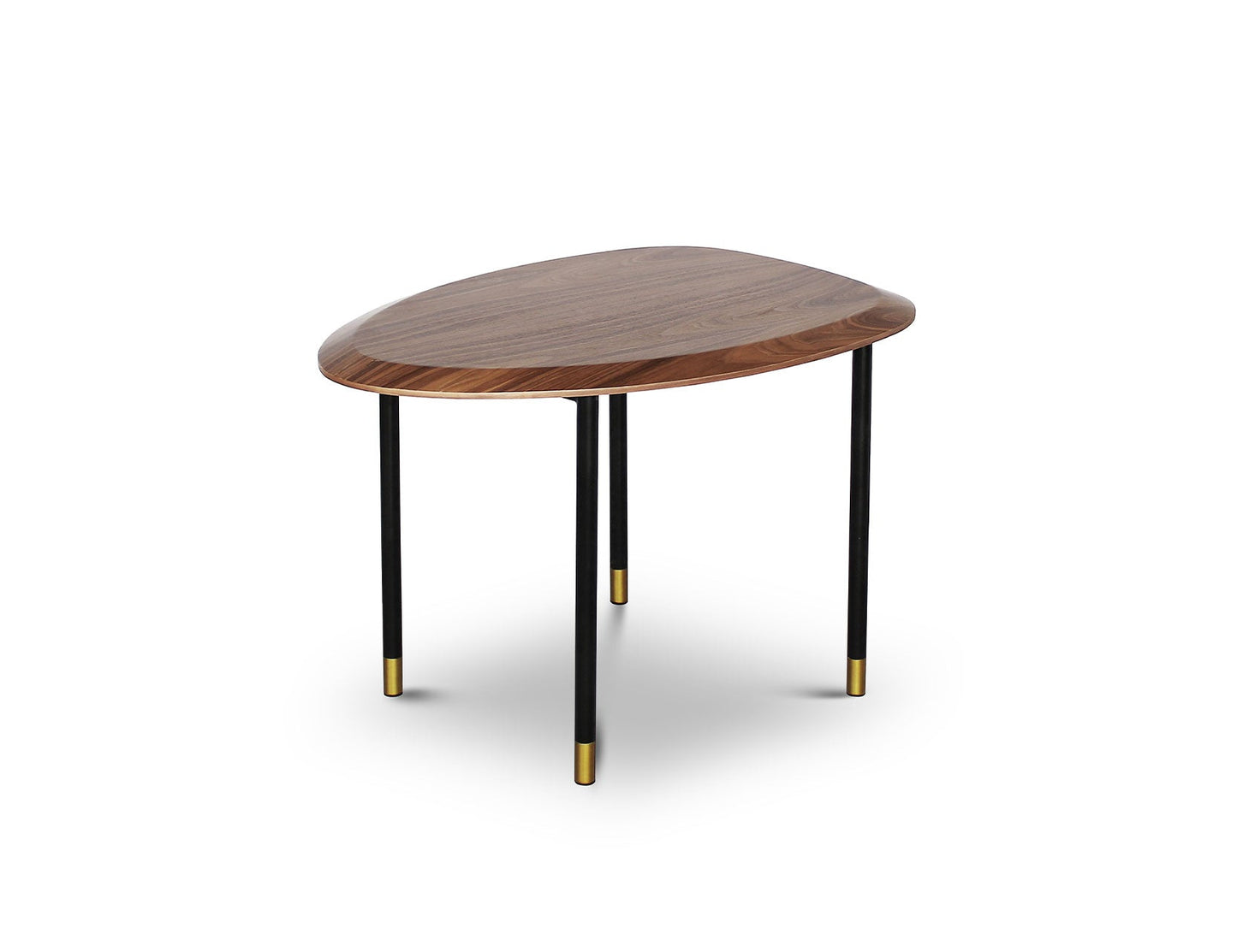 Table basse CELADON avec pieds en acier à pointes dorées