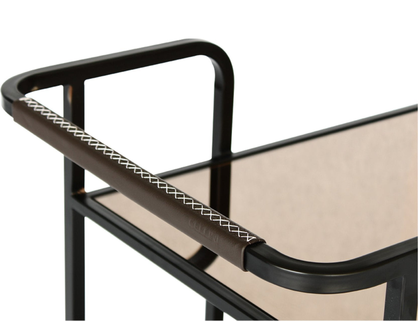 Chariot à thé miroir en bronze ASSAM