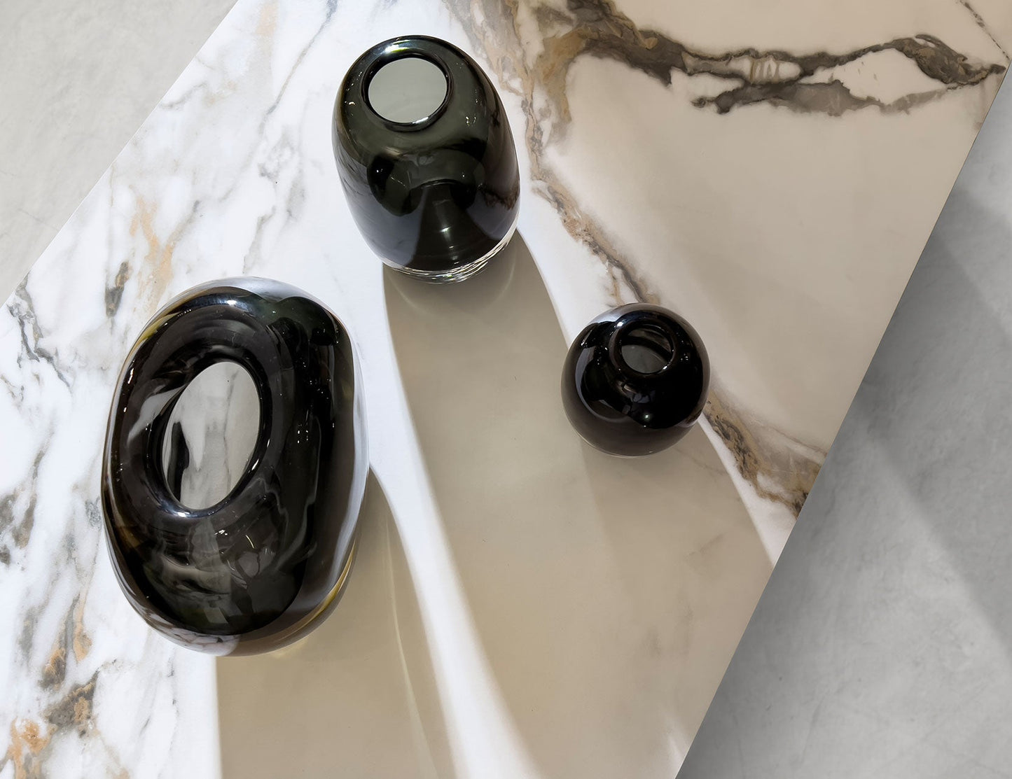 Table basse convertible en pierre frittée FLUTO