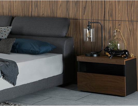 Table de chevet SLIDE en noyer