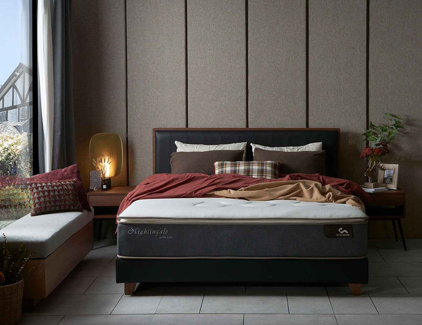 Matelas Spinal Supreme Sanitized® en latex naturel antimicrobien avec ressorts réactifs