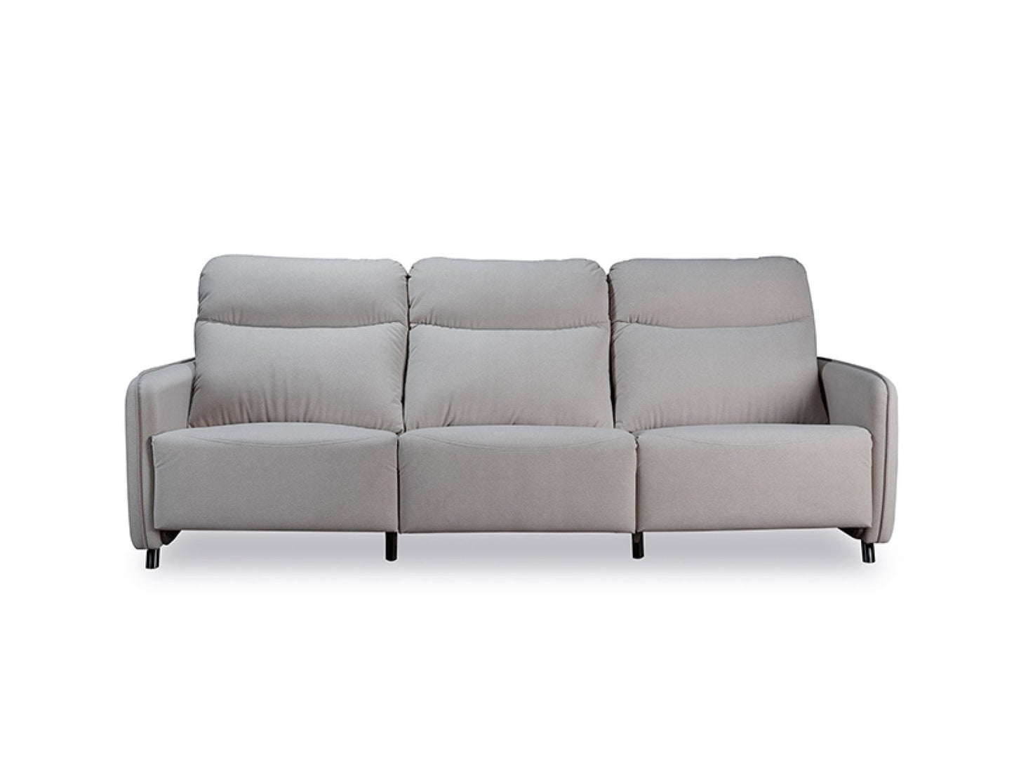 Canapé inclinable motorisé en tissu HOMER avec dossier haut et ports USB