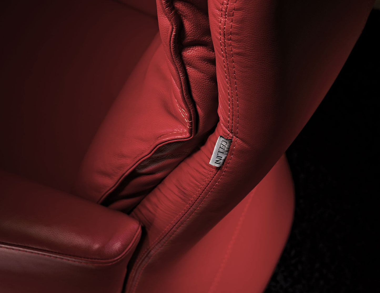 Canapé inclinable motorisé en cuir SEVA