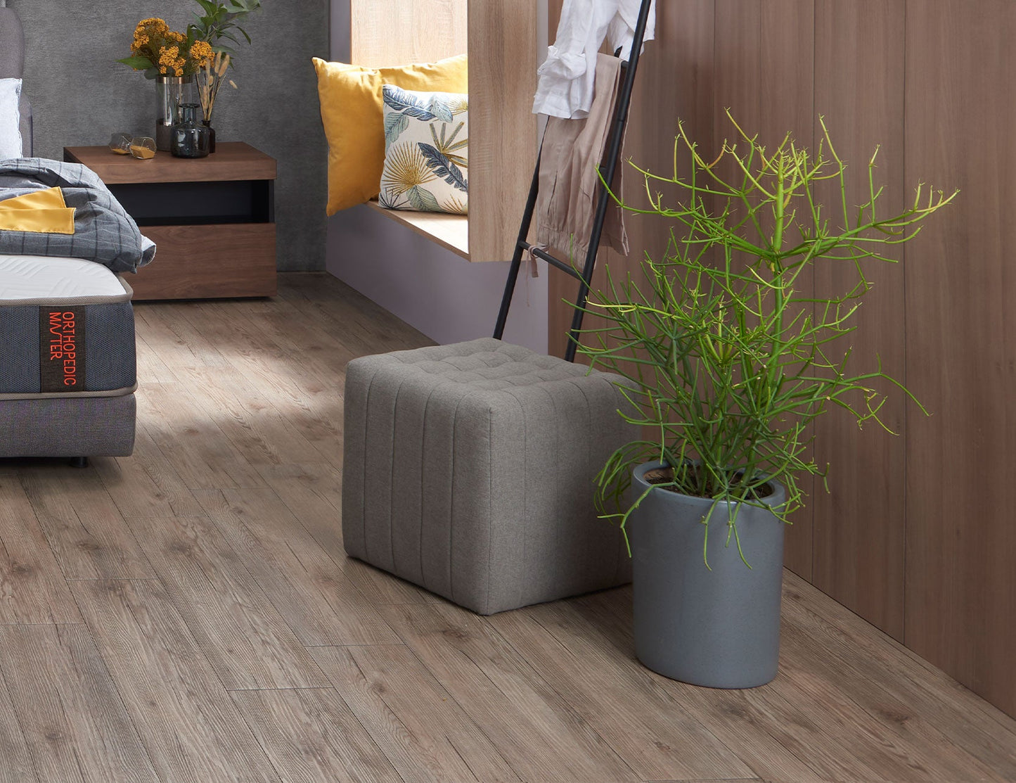 Tabouret en tissu Dimples