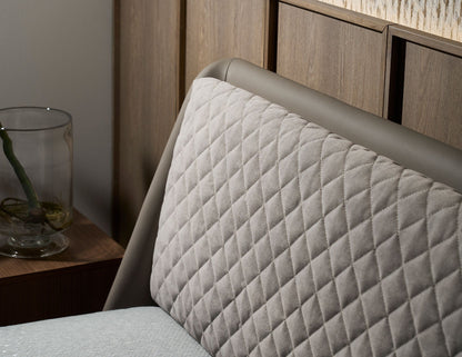 Cadre de lit matelassé SLANT