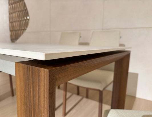 Table à manger extensible en pierre frittée CARMENT