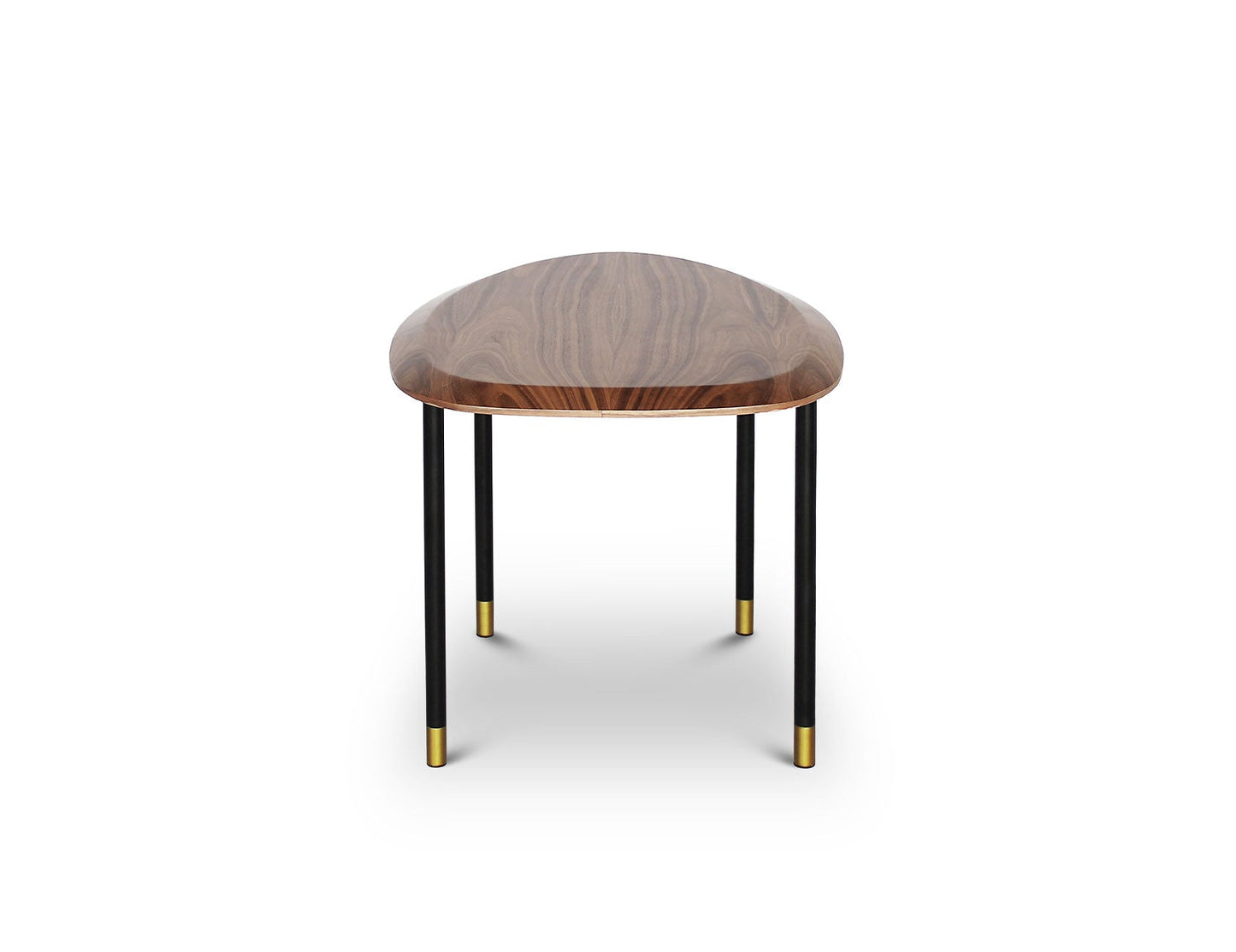 Table basse CELADON avec pieds en acier à pointes dorées