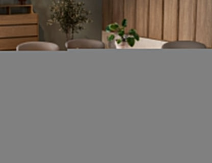 Table à manger BELA en quartz avec accents de marbre