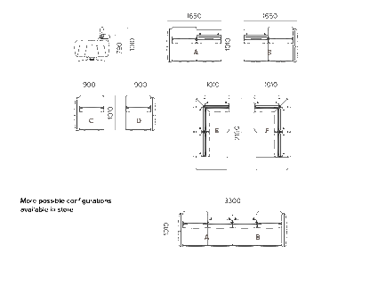 Canapé modulaire en cuir HIRO avec appui-tête réglable