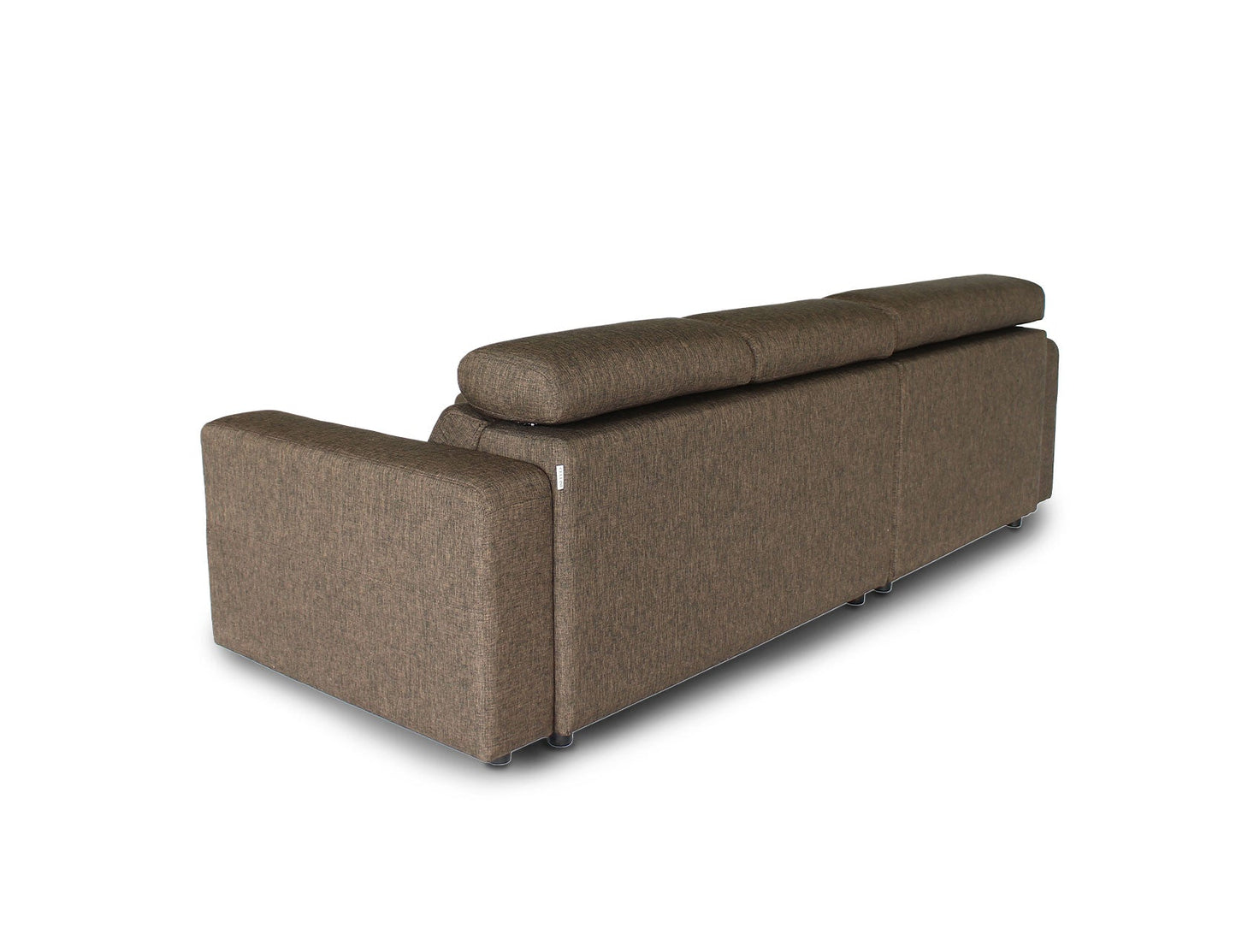 Canapé en L en tissu KARL SA avec appuie-têtes réglables