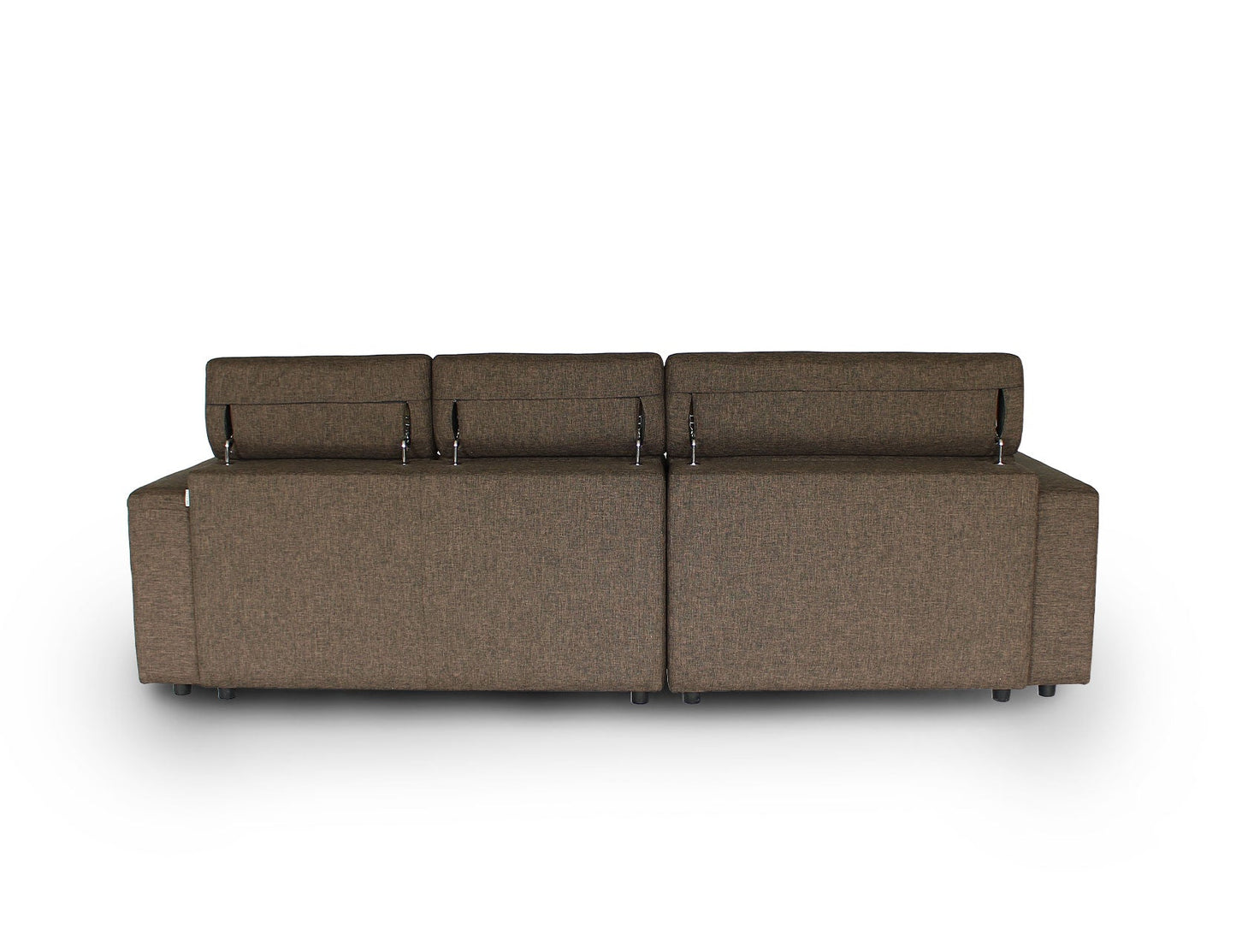 Canapé en L en tissu KARL SA avec appuie-têtes réglables