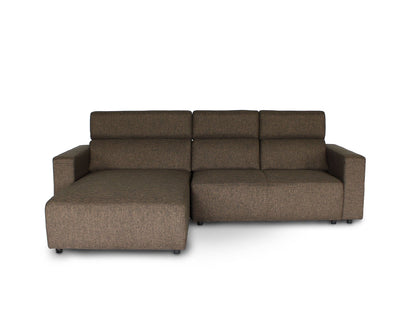 Canapé en L en tissu KARL SA avec appuie-têtes réglables
