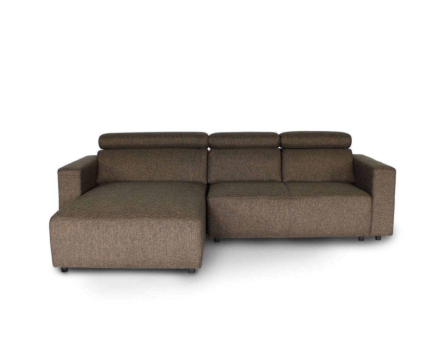 Canapé en L en tissu KARL SA avec appuie-têtes réglables