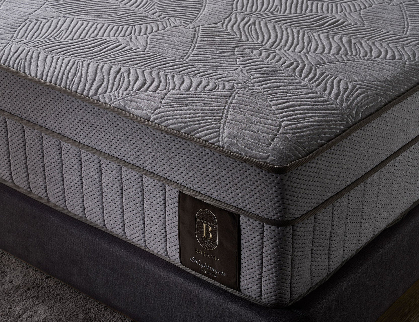 Matelas à ressorts réactifs en latex naturel naturellement hypoallergénique BOTANIA