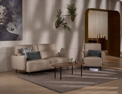 Canapé à dossier haut en cuir CRUISE