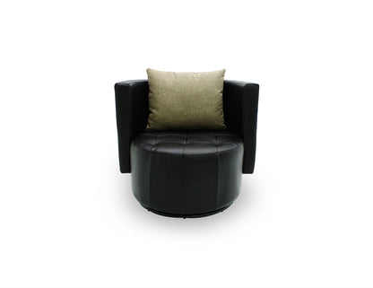 Fauteuil pivotant en cuir CLUB