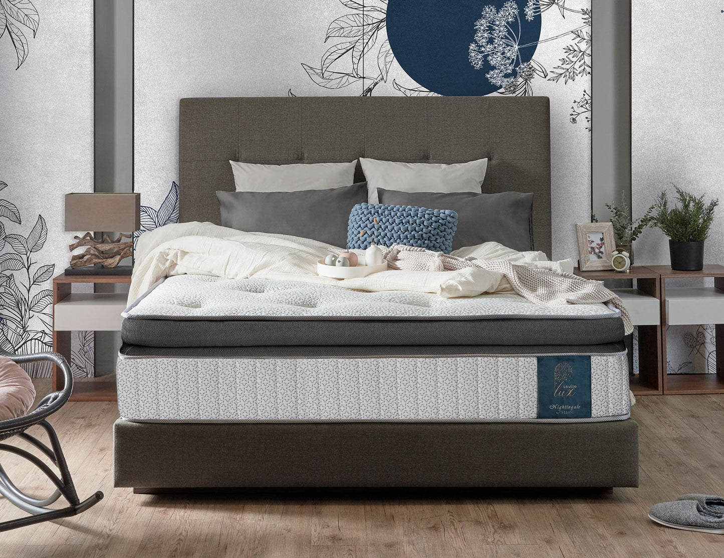 Cadre de lit en tissu ALTUM Essential