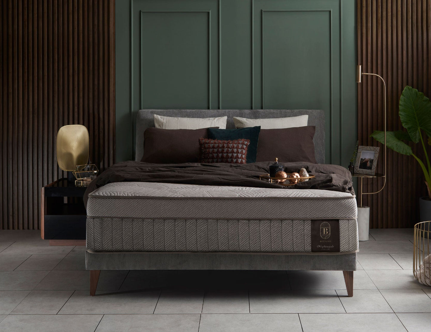 Matelas à ressorts réactifs en latex naturel naturellement hypoallergénique BOTANIA