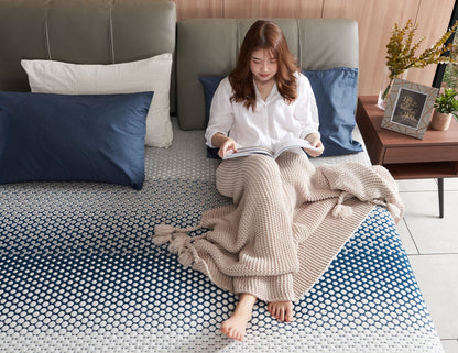 Matelas FLOW Silver Fresh en latex naturel antistatique à ressorts réactifs