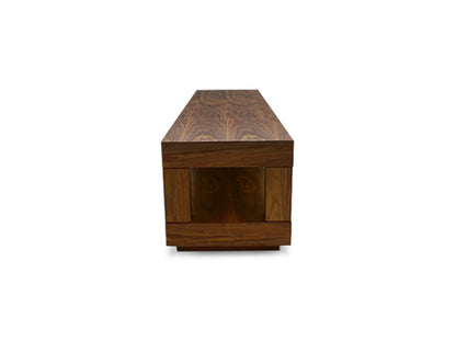 Console TV avec rangement en noyer MAX