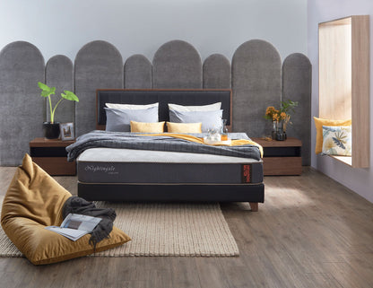 Matelas ORTHOPEDIC MASTER Sanitized® en mousse antimicrobienne haute résilience avec ressorts réactifs