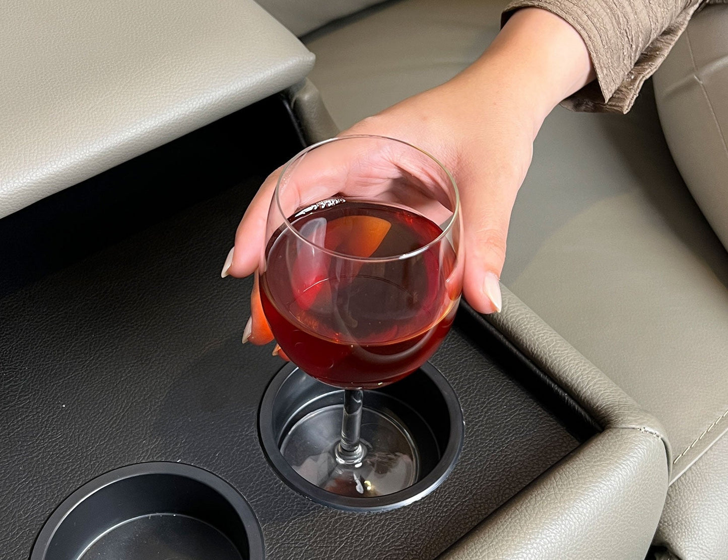 Canapé inclinable manuel en demi-cuir DALLAS