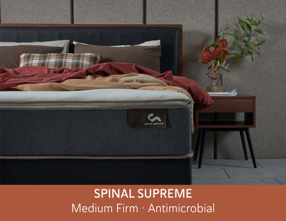 Matelas Spinal Supreme Sanitized® en latex naturel antimicrobien avec ressorts réactifs